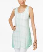 Style & Co. Sleeveless Crochet-trim Top, Only At Macy's