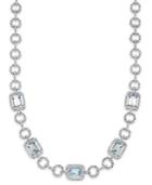 Victoria Townsend Blue Topaz (12 Ct. T.w.) And Diamond Accent Necklace In Sterling Silver