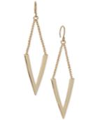 Vera Bradley Gold-tone V Chain Drop Earrings