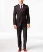 Tommy Hilfiger Slim-fit Solid Charcoal Suit