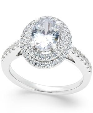 Diamond Engagement Ring (1-1/2 Ct. T.w.) In 18k White Gold