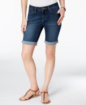 Earl Jeans Cuffed Bermuda Shorts