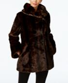 Jones New York Faux-fur Asymmetrical Coat