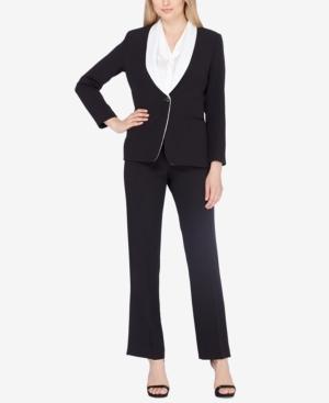 Tahari Asl Shawl-collar Pantsuit, Regular & Petite