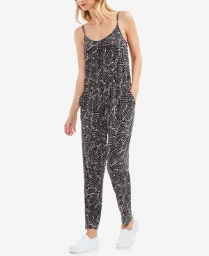 Vince Camuto Modern Mosaic Printed Jumpsuit