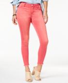 Celebrity Pink Juniors' Frayed-hem Skinny Ankle Jeans