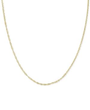 18 Tri-color Singapore Chain Necklace (2-5/8mm) In 14k Gold, White Gold & Rose Gold