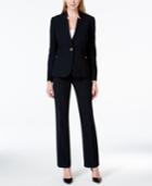 Tahari Asl One-button Military Pantsuit