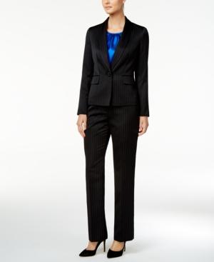 Le Suit 3-pc. Pinstripe Pantsuit
