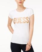 Guess R3 Glitter-detail Logo T-shirt