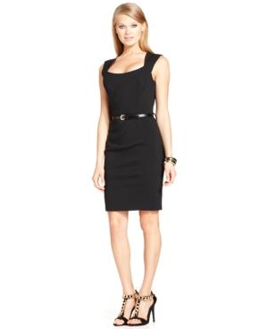 Xoxo Juniors' Sleeveless Belted Sheath Dress