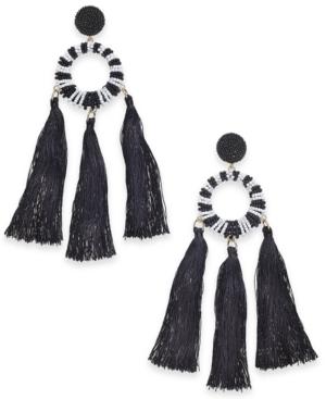 Trina Turk X I.n.c. Beaded Multi-tassel Drop Earrings, Created For Macy's
