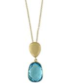 Ocean Bleu By Effy Blue Topaz Pendant Necklace (8-1/6 Ct. T.w.) In 14k Gold
