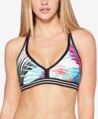 Jag Tropical-print Racerback Bikini Top Women's Swimsuit