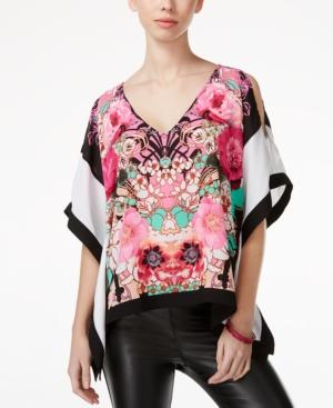Xoxo Juniors' Printed Cold-shoulder Blouse