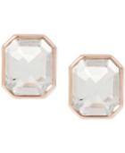 Kenneth Cole Rose Gold-tone Crystal Stud Earrings