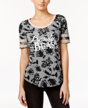 Mighty Fine Juniors' Disney Beauty And The Beast Graphic T-shirt