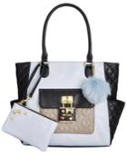 Betsey Johnson 2-in-1 Pin Tote With Pouch, A Macy's Exclusive Style
