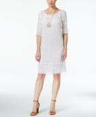 Lucky Brand Embroidered Eyelet Dress
