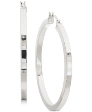 Giani Bernini Square Tube Hoop Earrings In Sterling Silver, Created For Macy's