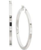 Giani Bernini Square Tube Hoop Earrings In Sterling Silver, Created For Macy's