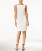 Calvin Klein Sequined Sleeveless Sheath Dress