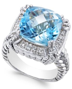 Blue Topaz (7 Ct. T.w.) & Diamond Accent Ring In Sterling Silver