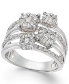 Effy Diamond (1-1/5 Ct) 14k White Gold Ring