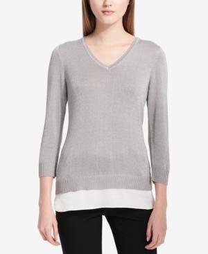 Calvin Klein Faux-layered Sweater