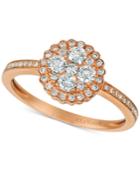 Le Vian Diamond Cluster Flower Ring (1/2 Ct. T.w.) In 14k Rose Gold