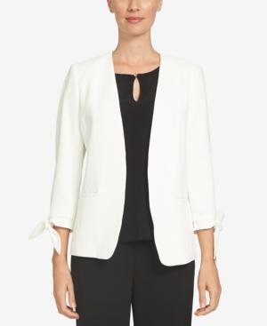 Cece Open-front Tie-sleeve Blazer