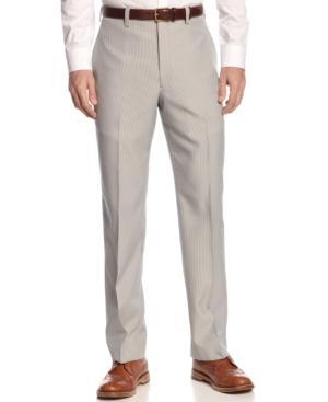 Lauren By Ralph Lauren Blue Seersucker Pants