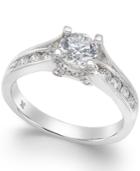 X3 Certified Diamond Engagement Ring In 18k White Gold (1 Ct. T.w.), Created For Macy's