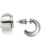 Skagen Holmen Stainless Steel Open Hoop Drop Earrings Skj0829