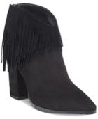 Kenneth Cole Reaction Pull Ashore Fringe Booties Women's Shoes