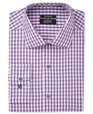 Alfani Men's Classic-fit Performance Oversized Check Dress Shirt, Only At Macy's