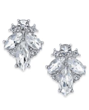 Charter Club Silver-tone Crystal Cluster Stud Earrings, Created For Macy's