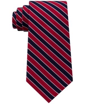 Club Room Men's Stripe Silk Tie, Created For Macy's