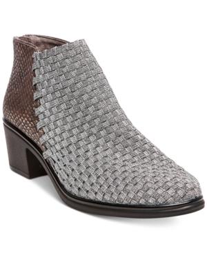Steven By Steve Madden Penga Woven Ankle Booties Women's Shoes
