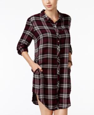 Roxy Juniors' Woodwork Plaid Shirtdress