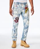 Heritage America Men's Bleached Patchwork Jeans