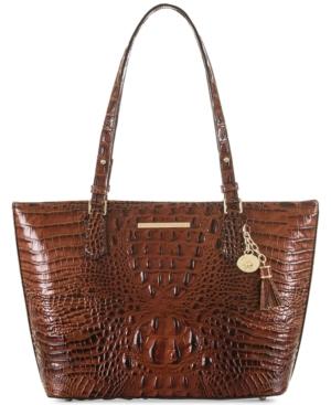 Brahmin Medium Asher Melbourne Embossed Leather Tote