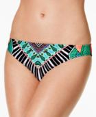 Bar Iii Flocked Together Printed Cheeky Bikini Bottom, Only At Macy's Women's Swimsuit