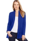 Jm Collection Ribbed Flyaway Cardigan, Only At Macy's