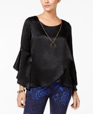 Thalia Sodi Ruffled Necklace Top, Created For Macy's