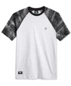 Lrg Men's Empire Heather Graphic-print Raglan-sleeve T-shirt