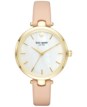 Kate Spade New York Women's Holland Vachetta Leather Strap Watch 34mm Ksw1281