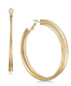 Thalia Sodi Extra Large 3.2 Gold-tone Triple-row Hoop Earrings, Created For Macy's