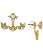Rachel Rachel Roy Gold-tone Crystal Studded Floater Earrings