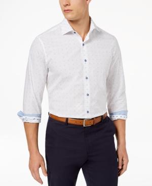 Tasso Elba Men's Supima Cotton Dobby Shirt, Created For Macy's